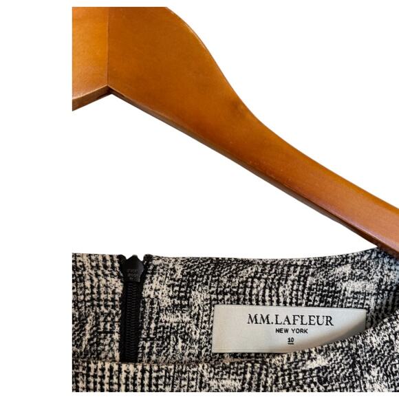 Not For Sale MM.‎ Lafleur Dress Women 10 Black Etsuko Sheath Minimalist - Picture 5 of 8